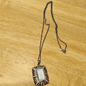 Boho Romantic black & gray necklace
